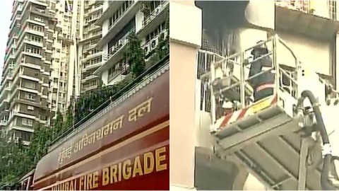 ممبئی کے میکر ٹاور میں لگی آگ، دم گھٹنے سے 2 افراد ہلاک